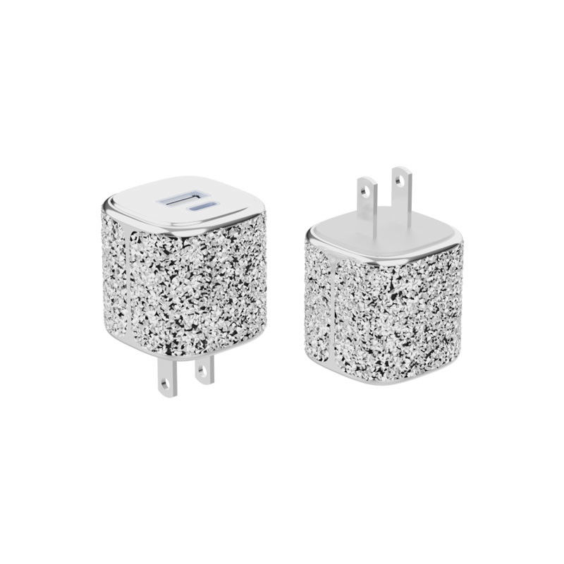 Taschengröße PD3.0 35W Dual Port Wandladegerät mit Diamant Finish