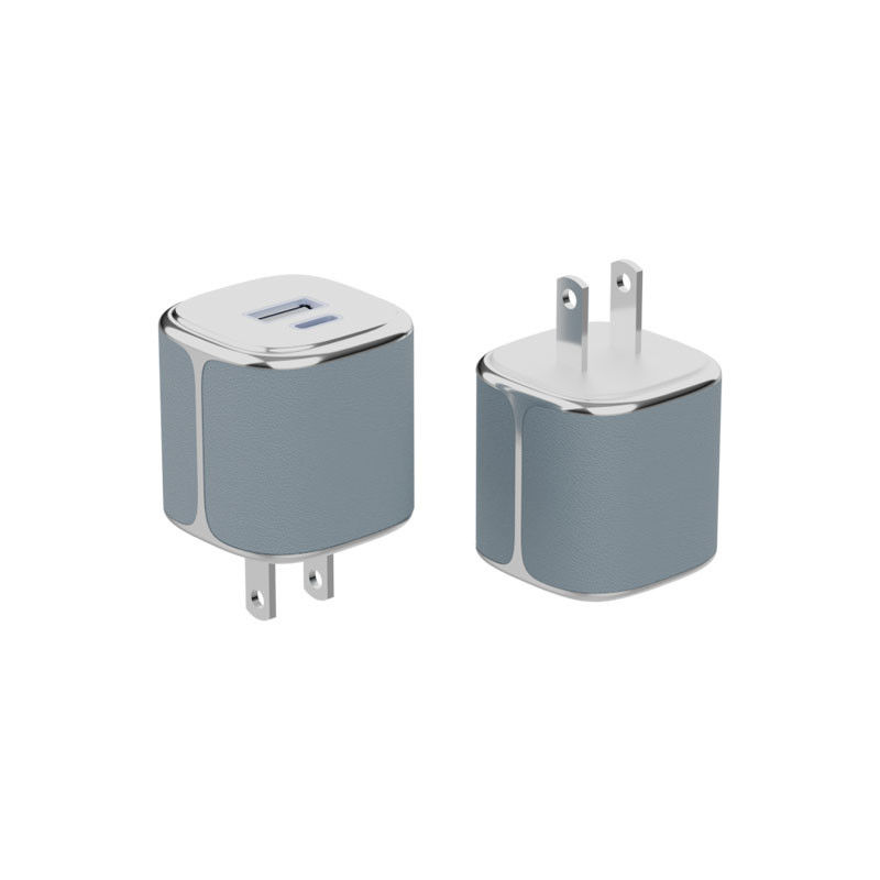 Schnellladbarkeit Typ C Wandladegerät Mini 35W GaN Ladegerät Lederhülle